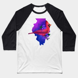 Illinois Cardinal and Violets Baseball T-Shirt